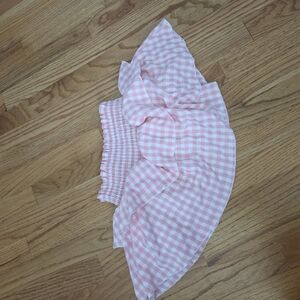 Katie J NYC Pink Gingham Kids Matching Set